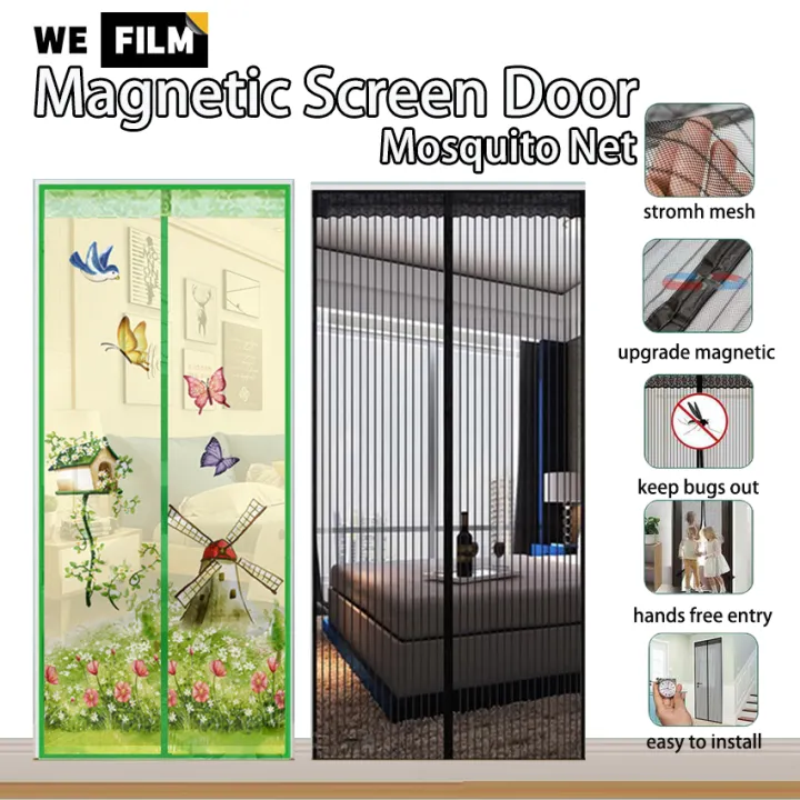 Anti Fly Insect Mosquito Door Mesh, Sliding Screen Door That Automatically Closes