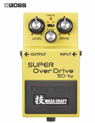 BOSS SD-1W Super Overdrive เอฟเฟคกีตาร์ เสียงขับ ให้ซาวด์ธรรมชาติที่เรียบที่สุด + แถมฟรีถ่านพร้อมใช้งาน ** Made in Japan