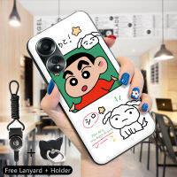 GGK เชือกแหวนใส่นิ้วสำหรับ OPPO A58 4G,ลายการ์ตูนโทโร่ปิกาจูโปเกมอนเซเลอร์มูนลูฟี่โชบาเครยอนชินจังปลอกอ่อนยางซิลิโคนเคสครอบโทรศัพท์