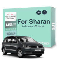 LED ภายในหลอดไฟชุดสำหรับโฟล์คสวาเกน VW Sharan 7เมตร7N 1995-2019รถโดมแผนที่อ่านลำต้นยานพาหนะโคมไฟ C An BUS ข้อผิดพลาดฟรี