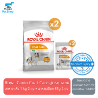 Royal Canin Box Care Kit for Dog โรยัล คานิน เซ็ตอาหารเม็ดสำหรับน้องหมา Coat Care สูตรดูแลเส้นขน รับเพิ่มฟรี! ชุดแต่งขนสำหรับน้องหมา