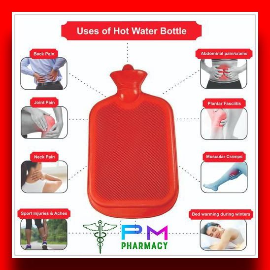 กระเป๋าน้ำร้อน-ใบใหญ่-แบบทนร้อน-ถุงน้ำร้อน-เกรดการแพทย์-ถุงประคบร้อน-ขนาดใหญ่-longmed-ลองเมด-hot-water-bottle-big-size