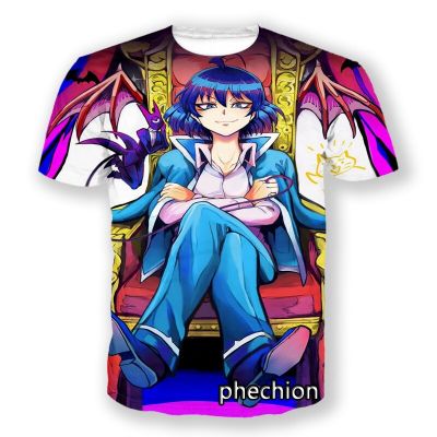Phechion แฟชั่นผู้ชาย/ผู้หญิงยินดีต้อนรับสู่ Demon-School, Iruma-kun 3D พิมพ์เสื้อยืดแขนสั้นลำลอง Hip Hop ฤดูร้อน T เสื้อ S50
