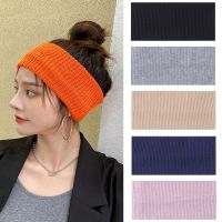 【YF】 1PC Elastic Knitted Wide Headbands For Women Girls Winter Warm Turban Headwrap Solid Color Hairband Yoga Sports Hair Accessories