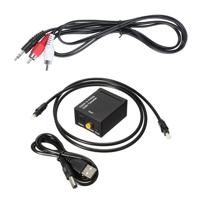 On sale) 1 Digital Optical Coaxial to Analog Audio Converter & 1 3.5mm Headphones Plug Jack Audio Cable | Lazada PH