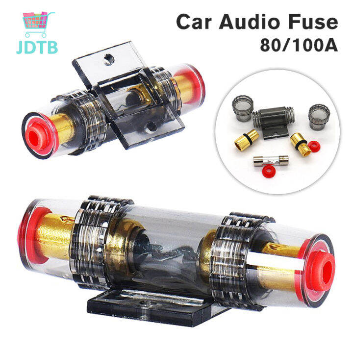 1set 80A 100A Suitable SelfRecovery Fuse Holder For Car Audio Alarm