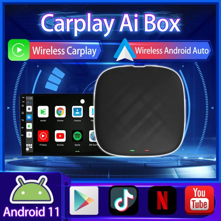 Carplay Ai Box Android 11 Snapdragon 4G + 64G Wireless Car Play Android