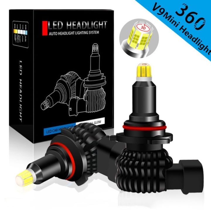 2 Pieces 3D LED Headlight H1 H7 LED Canbus H8 H11 9005 HB3 9006 HB4 Car  Light Bulb 20000LM 6500K 12V Automobile Headlamp