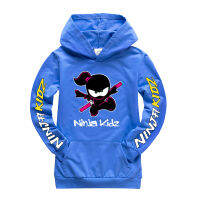 NINJA KIDZ Hoodie สำหรับเด็กหญิงเด็กชายฤดูใบไม้ร่วง65% Cotton + โพลีเอสเตอร์35% เส้นใยการ์ตูนสำหรับเด็กทารกเสื้อผ้าเด็กชุดแขนยาว0000