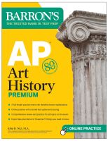 หนังสืออังกฤษใหม่ AP Art History Premium: 5 Practice Tests + Comprehensive Review + Online Practice (Barrons Test Prep) [Paperback]