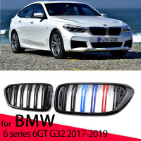 รถกันชนหน้ากระจังหน้าไตแข่งย่างสำหรับ BMW 6 Series GT 6GT G32 2018-2020คู่ไม้ระแนงเปลี่ยนกระจังหน้า