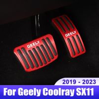 สำหรับ Geely Coolray SX11ที่2019 2020 2021 2022 2023ที่คลุมคันเหยียบคันเร่งเบรกอุปกรณ์เสริมแผ่นรองกันลื่น