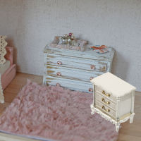 WINOMO Doll House Furniture Nightstand Miniature Simulated Table Model Model Mini Nightstand สไตล์วินเทจสไตล์วินเทจ