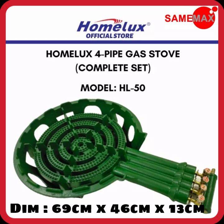 HOMELUX LOW PRESSURE 4PIPE GAS STOVE/BURNER HL50 Lazada