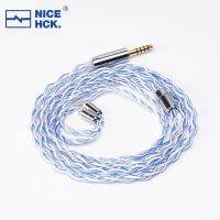 【LZ】☫❏  NiceHCK-Cabo de Atualização de Fone de Prata Banhado Cabo HIFI Whitesky 6N 3.5mm 2.5mm 4.4mm MMCX 2Pin FX15 Telefone Chu II Kima