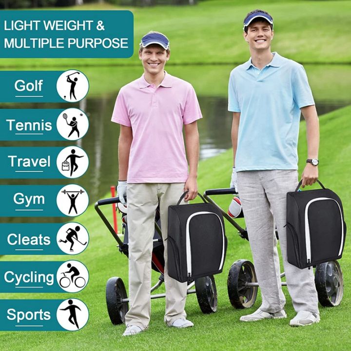 2-pcs-golf-shoe-bag-portable-waterproof-storage-shoe-bag-for-travel-zippered-sports-tote-golf-accessories