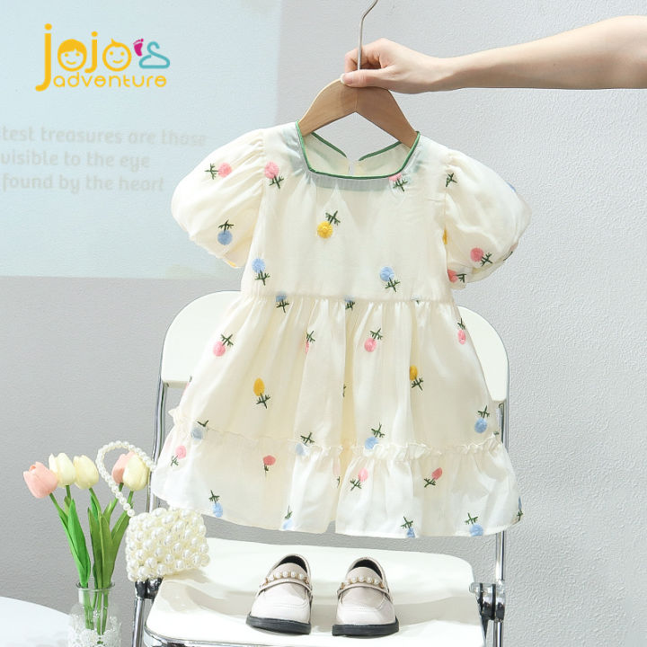 JOJO\'S ADVENTURE Đầm Bé Gái 2024 Mùa Hè Mới Trẻ Em Nước Ngoài Váy ...