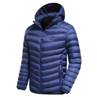 Men  Winter New Warm USB Heating Fleece Jackets Parkas Smart Thermostat Detachable Hooded Heated Waterproof Jacket Clothing