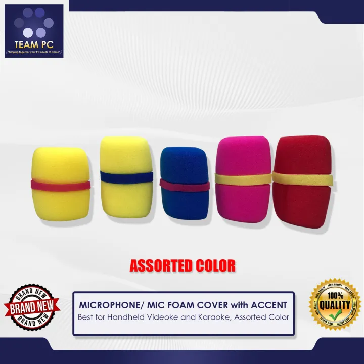 MICROPHONE/ MIC FOAM COVER with ACCENT, Best for Handheld Videoke and