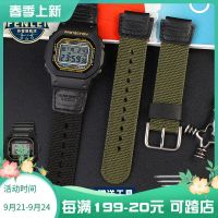 2023 new Suitable for Casio nylon canvas watch strap AQ-S810W/AE-1200WH/SGW-300 convex 18mm accessories