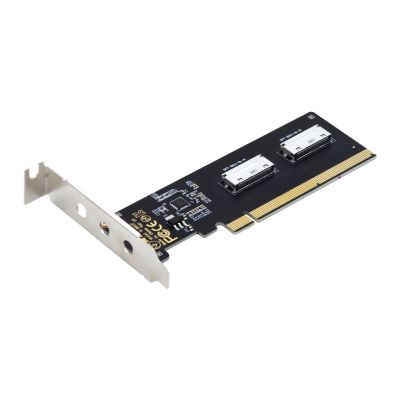 【YF】 Chenyang PCIE PCI-Express 16x to Dual Oculink SFF-8612 SFF-8611 8x VROC Adapter for Mainboard SSD Graphics Card