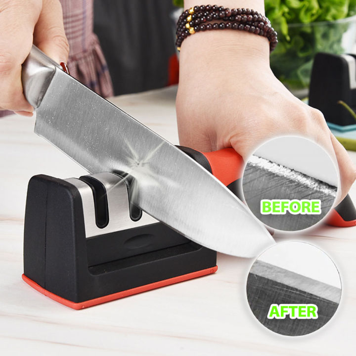 1pc Knife Sharpener 3/4 Stage Knife Sharpening Tool for Dull Steel