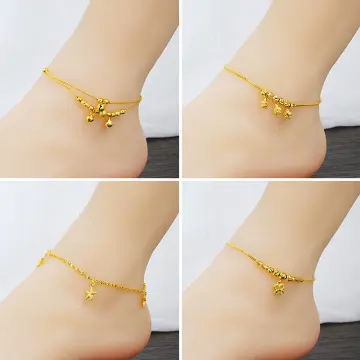 24kt gold deals anklet