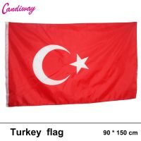 ✸✐✗ NEW 3X5 TURKEY FLAG 3FT X 5FT FLAGS TURKISH 90x150cm Hanging National flag Turkey Home Decoration country flag