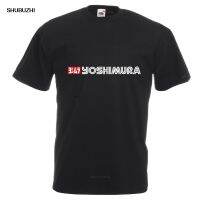 เสื้อยืดสติกเกอร์กันน้ำติดรถยนต์มอเตอร์ไซค์ Yoshimura Exhaust สำหรับนักขี่มอเตอร์ไซค์เสื้อสำหรับผู้ชายเสื้อยืดคอกลมออกแบบได้ตามต้องการฤดูร้อนแฟชั่นใหม่