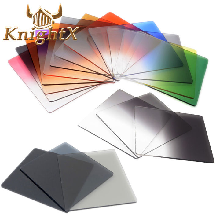 KnightX Graduated Color Square Filter ND Neutral Density Cokin P series For nikon canon D5200 D5300 D5500 52MM 55MM 58MM 62MM Filters