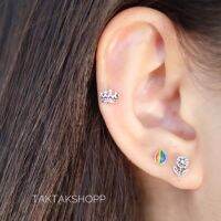 Studs earring silver925(ราคาต่อคู่)