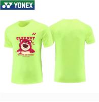 YONEX 2023เสื้อเชิ้ตทางวัฒนธรรมสำหรับทั้งหญิงและชายเสื้อแบดมินตันแขนสั้นระบายอากาศได้ดีเสื้อทีมแข่งขันกีฬา Kaus Training สันทนาการแห้งเร็วฤดูร้อน