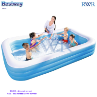 Bestway ส่งฟรี สระน้ำสี่เหลี่ยมสีฟ้า 2.62x1.75x0.51 ม. รุ่น 54006/56483