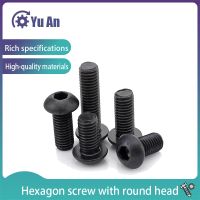 10.9 High Strength Mushroom Head Hexagonal Screw Semicircular Head Hexagonal Screw ISO7380  M1.6-M4 20pcs Nails Screws  Fasteners