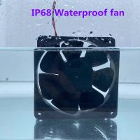 【YD】 IP68 waterproof fan 120mm 12038 12V 24V 48V 120x38mm industrial humidifier atomizer large air volume cooling