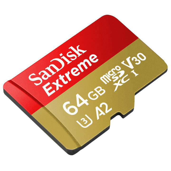 sandisk-extreme-microsdxc-card-v30-u3-a2-64gb-170mb-s-r-80mb-s-w-sdsqxah-064g-gn6gn-1-mobile-gaming-lifetime-limitedแท็บเล็ต-โทรศัพท์-มือถือ-สมาร์ทโ