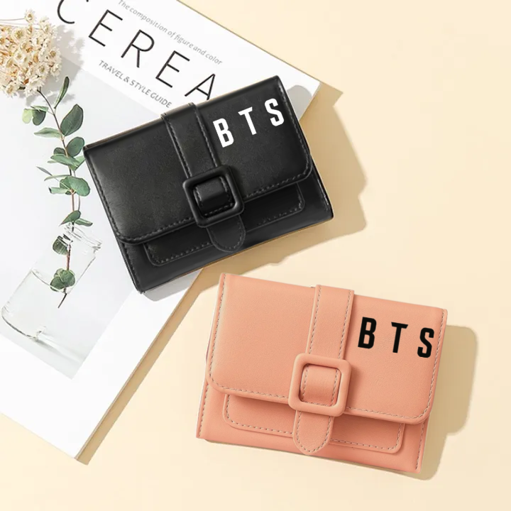 BTS Vinyl Logo Purple PU Leather Sling Bag