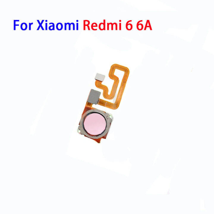 สำหรับ-xiaomi-redmi-6-6a-กลับปุ่มโฮมสแกนลายนิ้วมือเซนเซอร์กลับสายเคเบิ้ลหลักชิ้นส่วนซ่อมบัตรประชาชนแบบสัมผัสสำหรับโทรศัพท์