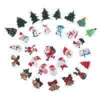 Xiale 10pcs dollhouse Christmas Decor Snowman Tree DIY มินิตกแต่งกิ๊บงานฝีมือตกแต่งโทรศัพท์