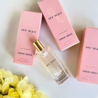 Giorgio Armani My Way EDP  15ml OM-343 น้ำหอมฟรุตตี้ฟลอร่า น่ารักๆ กลิ่นเปิดดอกไม้พุ่งมาเลยจ้า ฉ่ำมาก ส่งฟรี มีเก็บปลายทาง