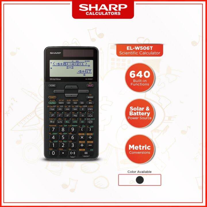 Genuine Sharp Calculators EL-W506T 640 Built-In Functions Scientific ...