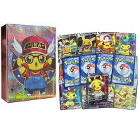 55Pcs Pikachu Cosplay Game Collection Cards Pokemon Toys New Cartoon Characters Game Battle Cards Childrens Toy Birthday Gift