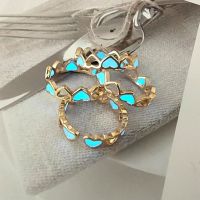 Fashion Luminous Love Adjustable Ring Creative Personality Luminous Ring Open Ring Women Jewelry Accessories