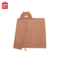 MINISO ผ้าห่ม ผ้าห่มคลุมตัว ผ้าห่มมีหมวก ผ้าคลุมกันหนาว Animal Colletion Blanket with Hat