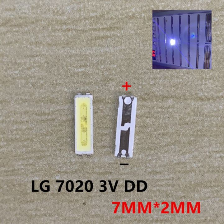 50-100ชิ้นสำหรับ-lj-innotek-lextar-uni-sanxin-ไฟหลัง-led-0-5w-1w-1-5w-7020-8520-7030-3v-6v-แอปพลิเคชั่นโทรทัศน์40lm-สีขาวเย็น