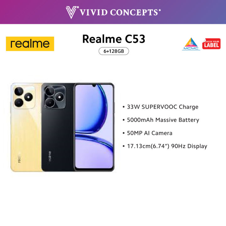 Fast Shipping]realme C53 33W SUPERVOOC Charge 90Hz Large, 57% OFF