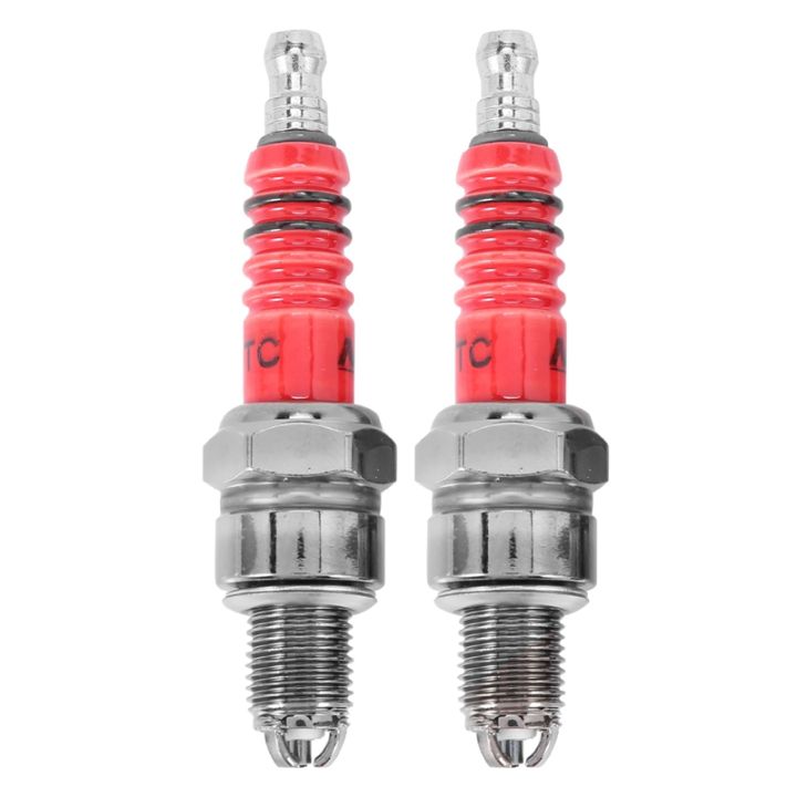 pack-of-2-racing-3-electrode-spark-plug-a7tc-for-50cc-110cc-125cc-150cc-atv-scooter-dirt-bike-go-kart