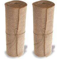 2X Burlap Doily Roll-30CMx275cm. No-Fray Anti-Slip Blanket with Edge Design. Burlap Fabric Rolls Suitable for Weddings