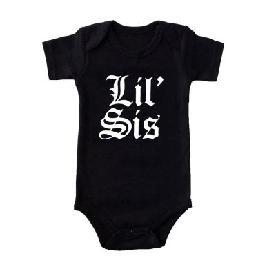 Big Bro Lil Sis Matching Old English Black Shirts Big Brother Little Sister Shirts Sibling Matching Shirts Drop Shipping