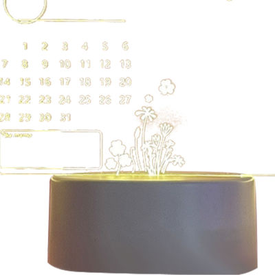 Korean Acrylic Memo Board Table Lamp with Transparent Note Memo Message Board Desktop Home Bedroom Night Lighting Decor